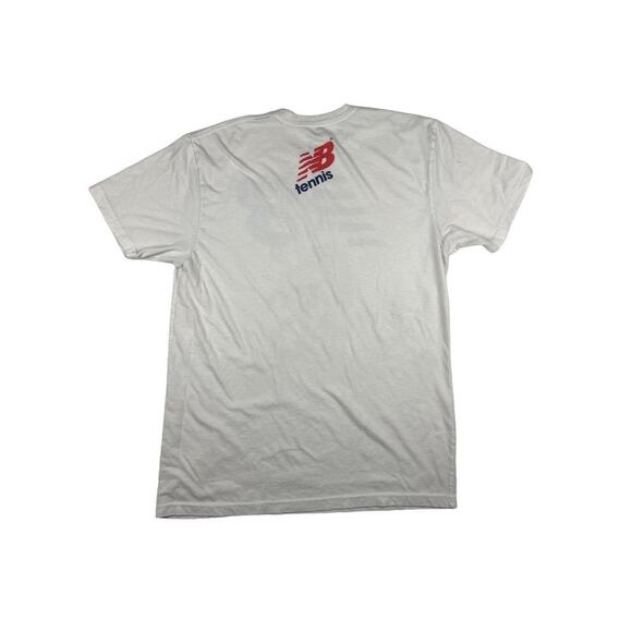 Vintage New Balance T-shirt in White Blue and Red - Picture 4 of 4